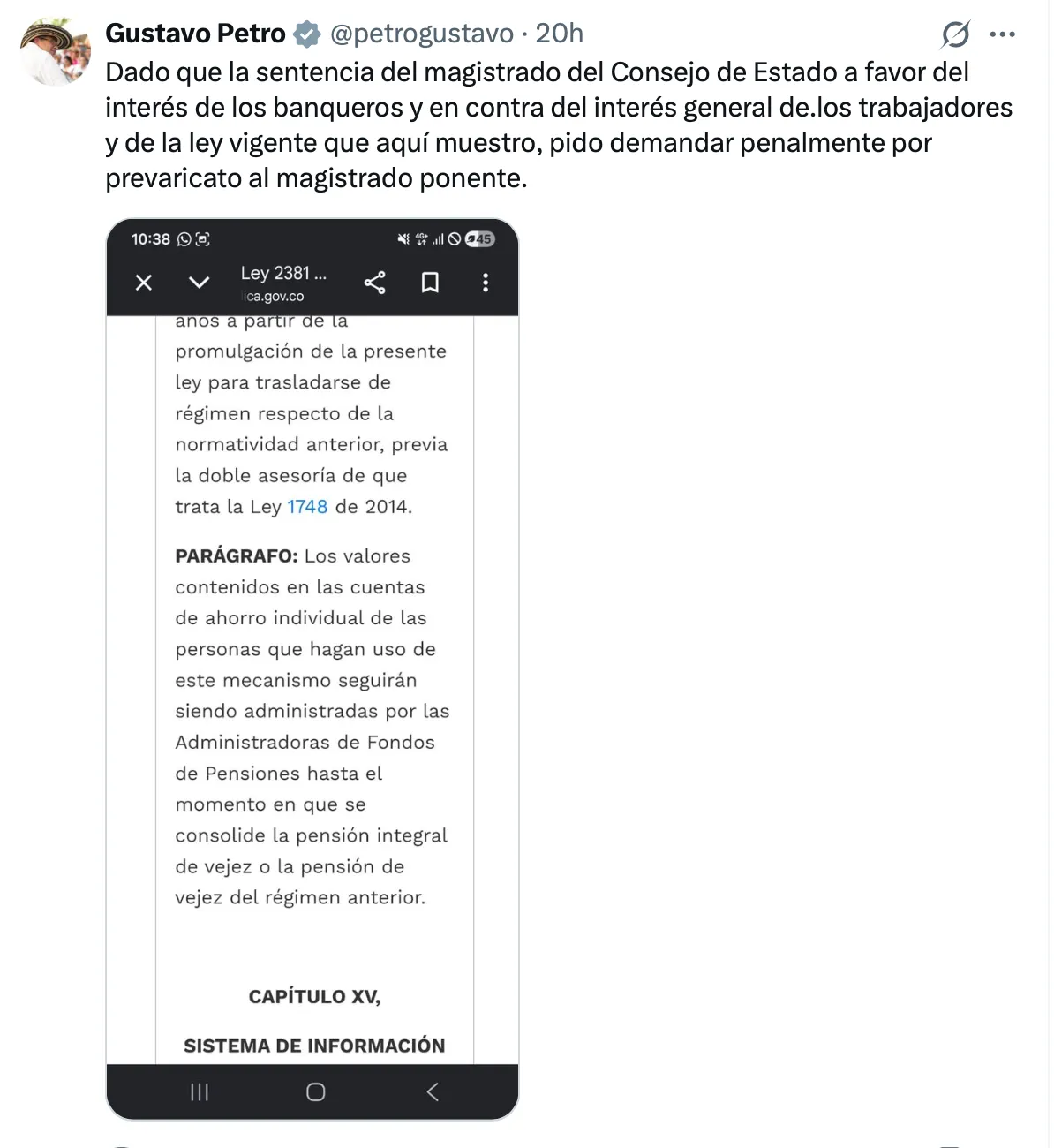 Consejo de Estado respondió a Petro y defendió la independencia judicial tras acusaciones de “prevaricato”