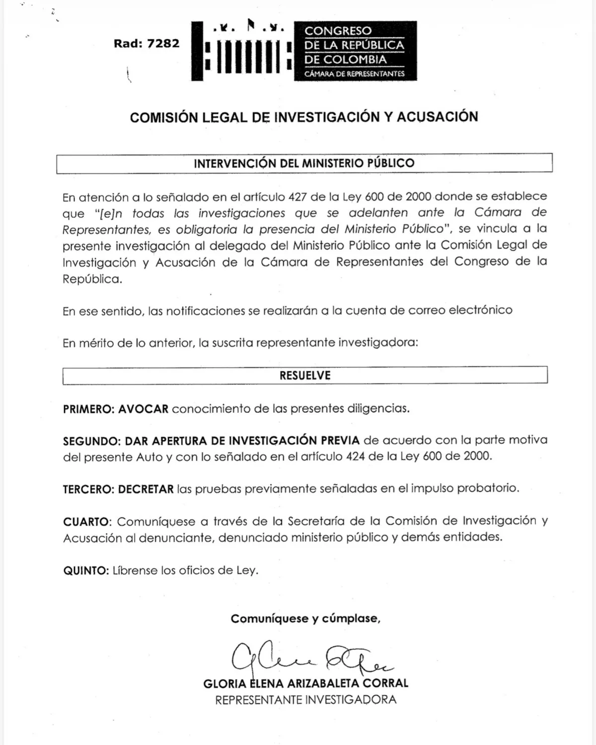 Comisión de Acusaciones abrió investigación previa contra Gustavo Petro por presunta financiación con fuentes prohibidas
