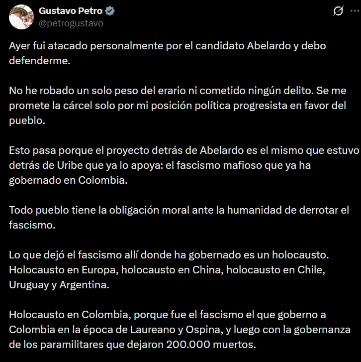 “Aquí vamos a ganar y yo mismo me pondré al frente”, Petro habló tras resultados electorales 