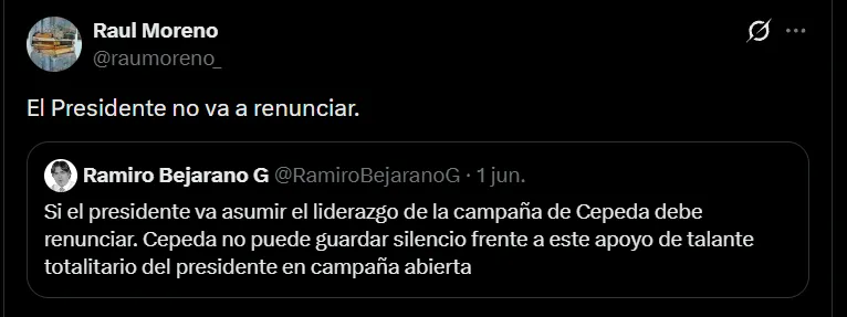 Jefe de Despacho descartó una renuncia de Gustavo Petro tras polémica por apoyo a Cepeda