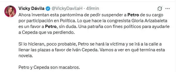 "Jugada electoral" y "victimización": arrecian las críticas tras orden de suspensión contra Petro