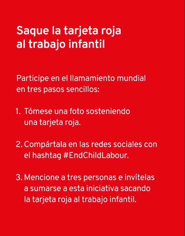 Tarjeta roja al trabajo infantil; el mundo enfrenta el desafío de proteger a 138 millones de niños trabajadores