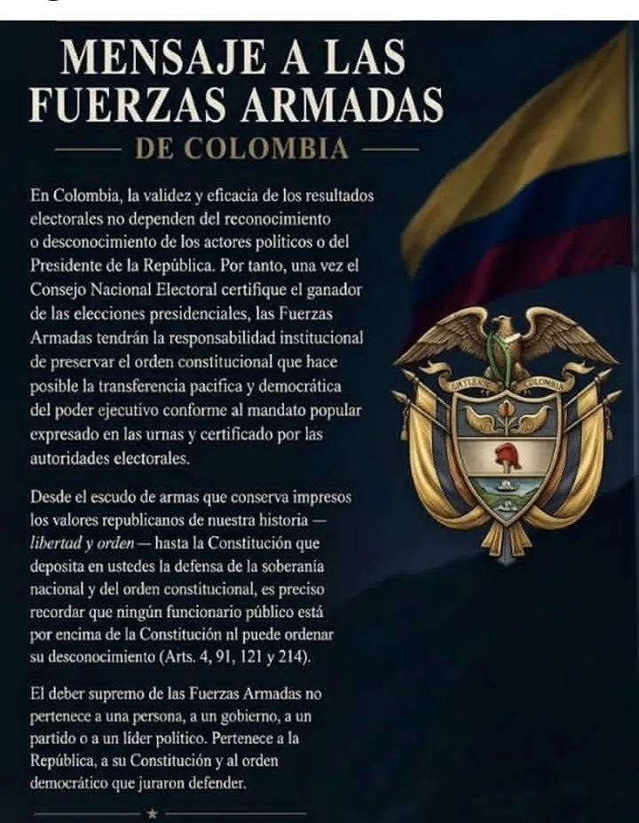 Mauricio Gaona envió mensaje a las Fuerzas Armadas sobre el respeto al orden constitucional tras elecciones