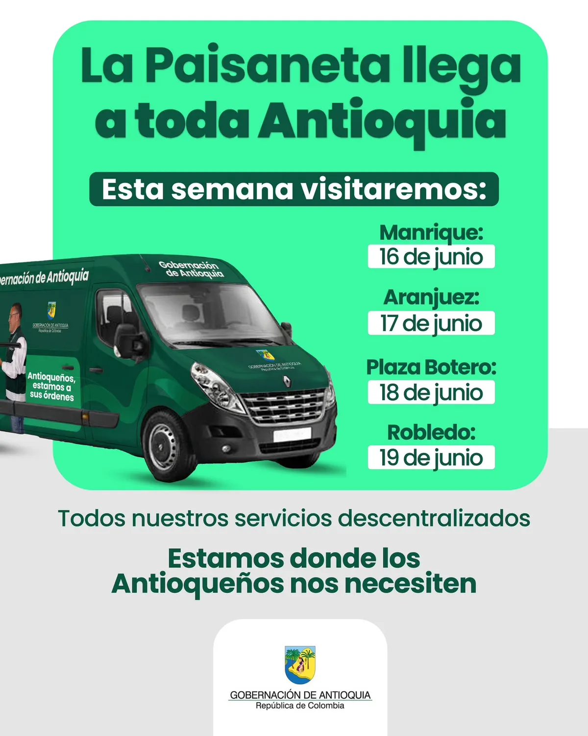 Más de 26 mil antioqueños han accedido a servicios de la Gobernación a través de la Paisaneta
