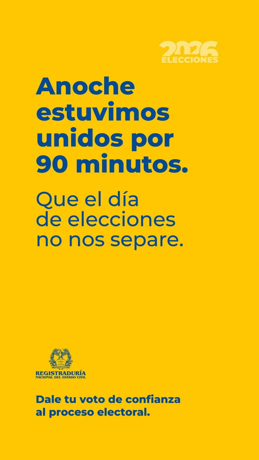 Registraduría lanzó campaña de pedagogía electoral para promover unidad y confianza de cara a la segunda vuelta presidencial
