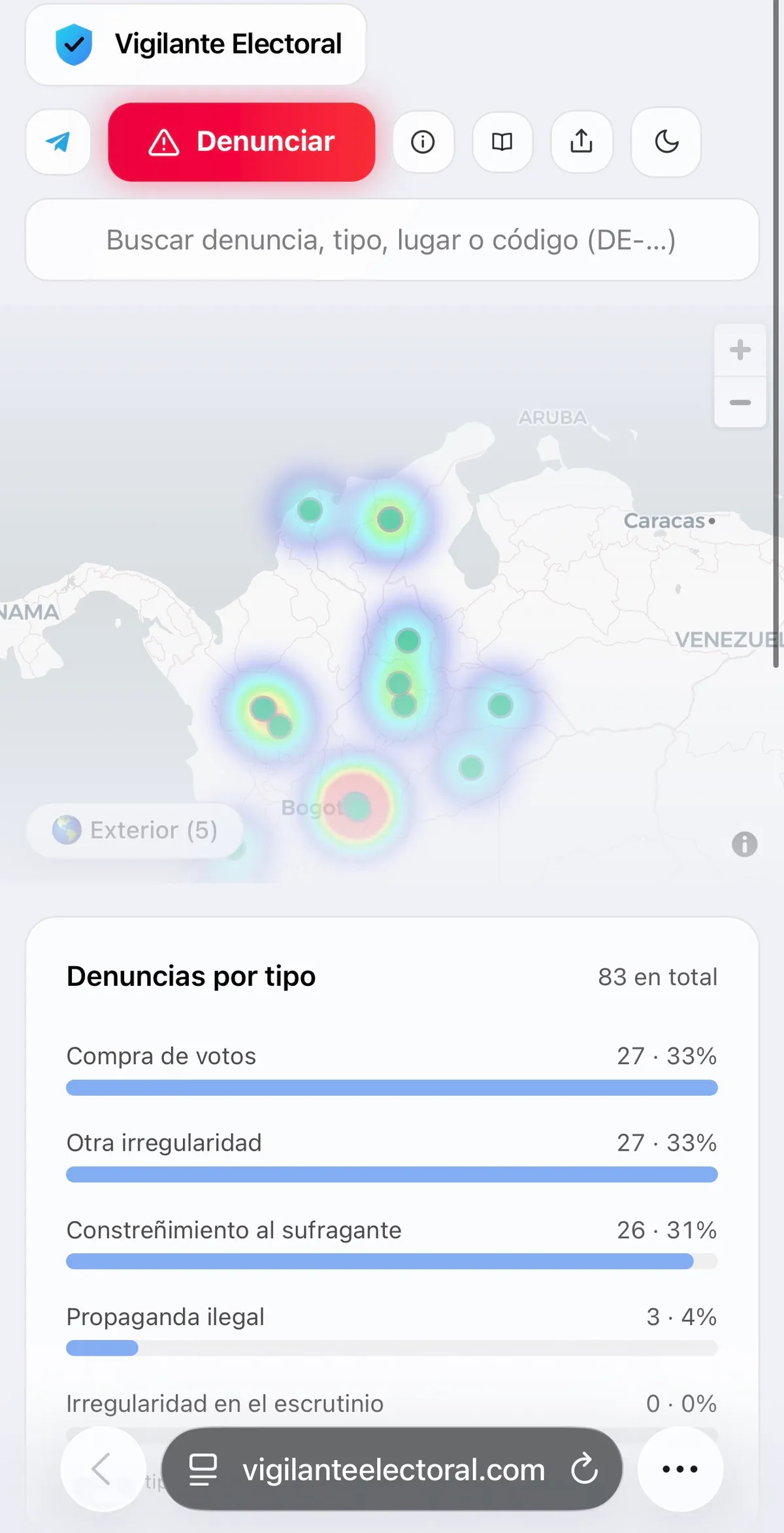 Centro Democrático promueve plataforma digital para reportar irregularidades durante la jornada electoral