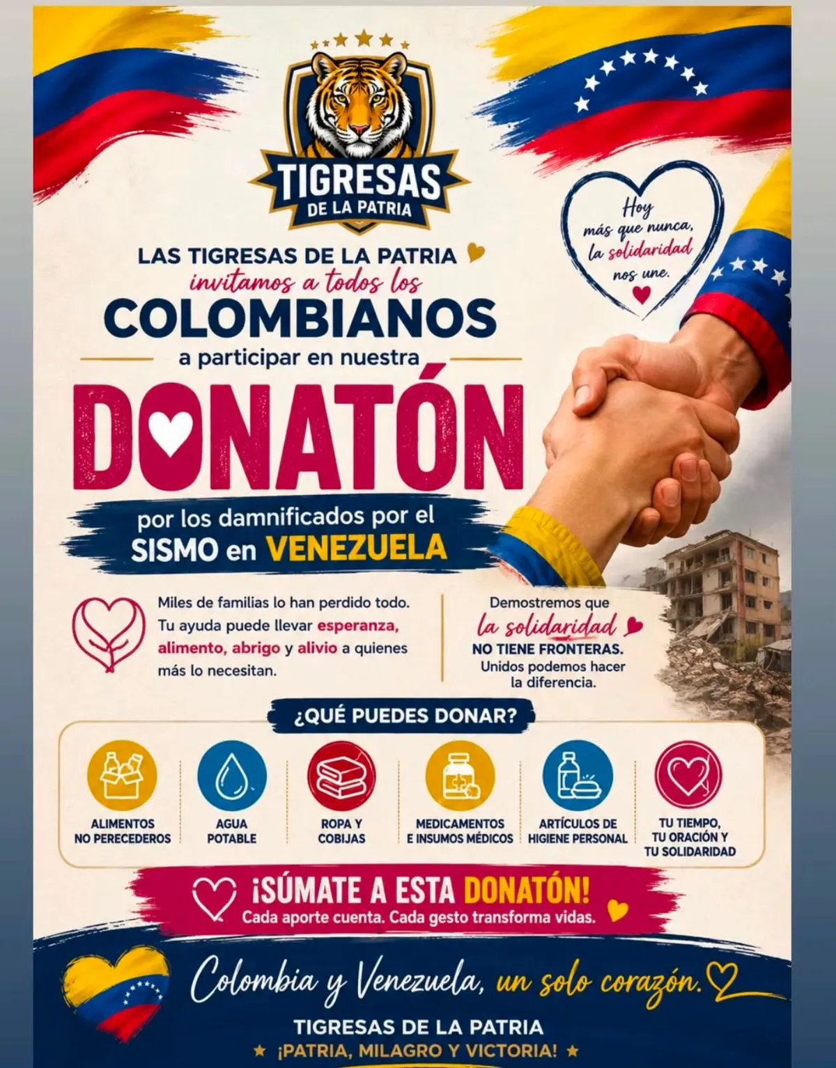 Ana Lucía Pineda impulsa donatón para atender a víctimas del sismo en Venezuela