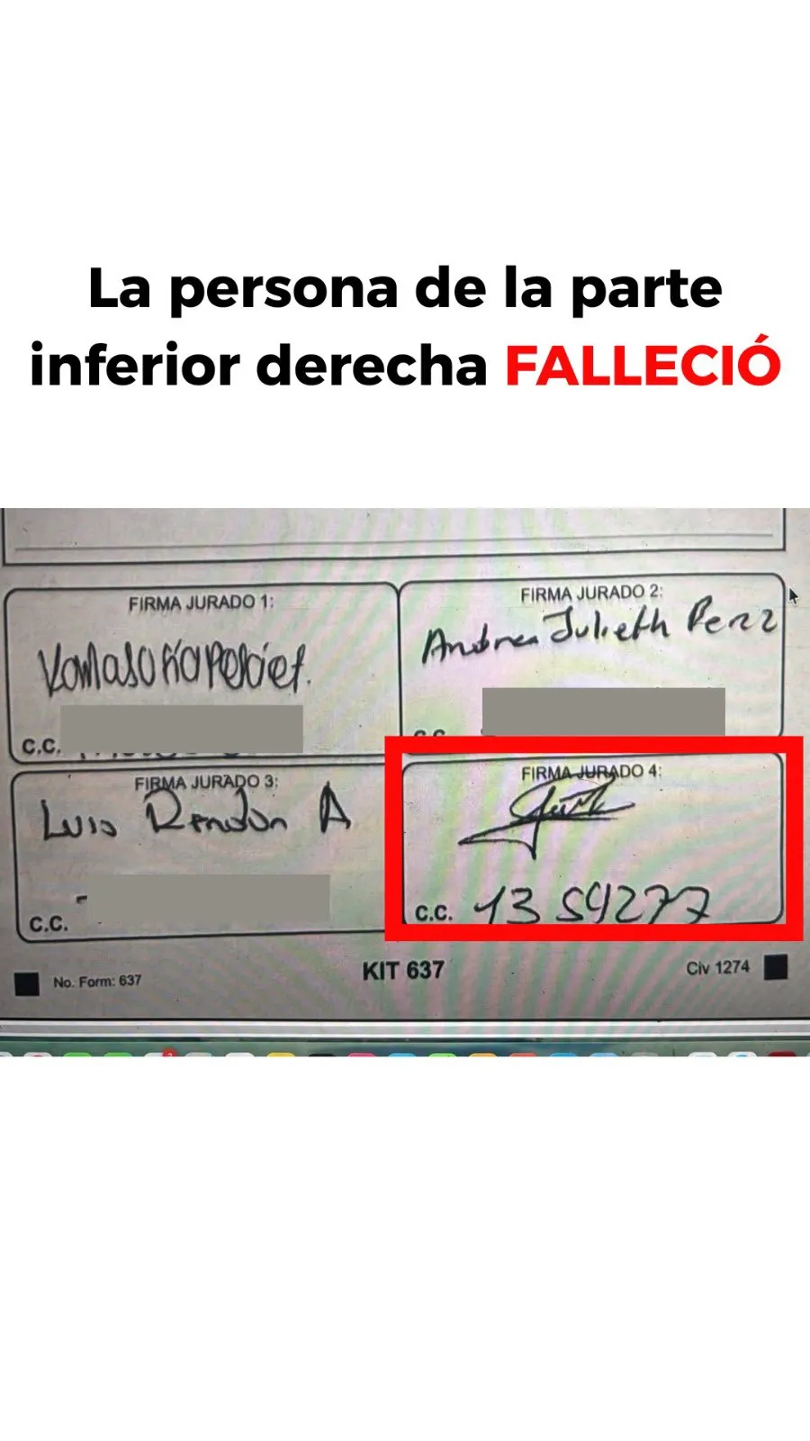 Registraduría desmiente denuncia de Alejandro Ocampo sobre supuesto jurado fallecido en elecciones presidenciales en Estados Unidos