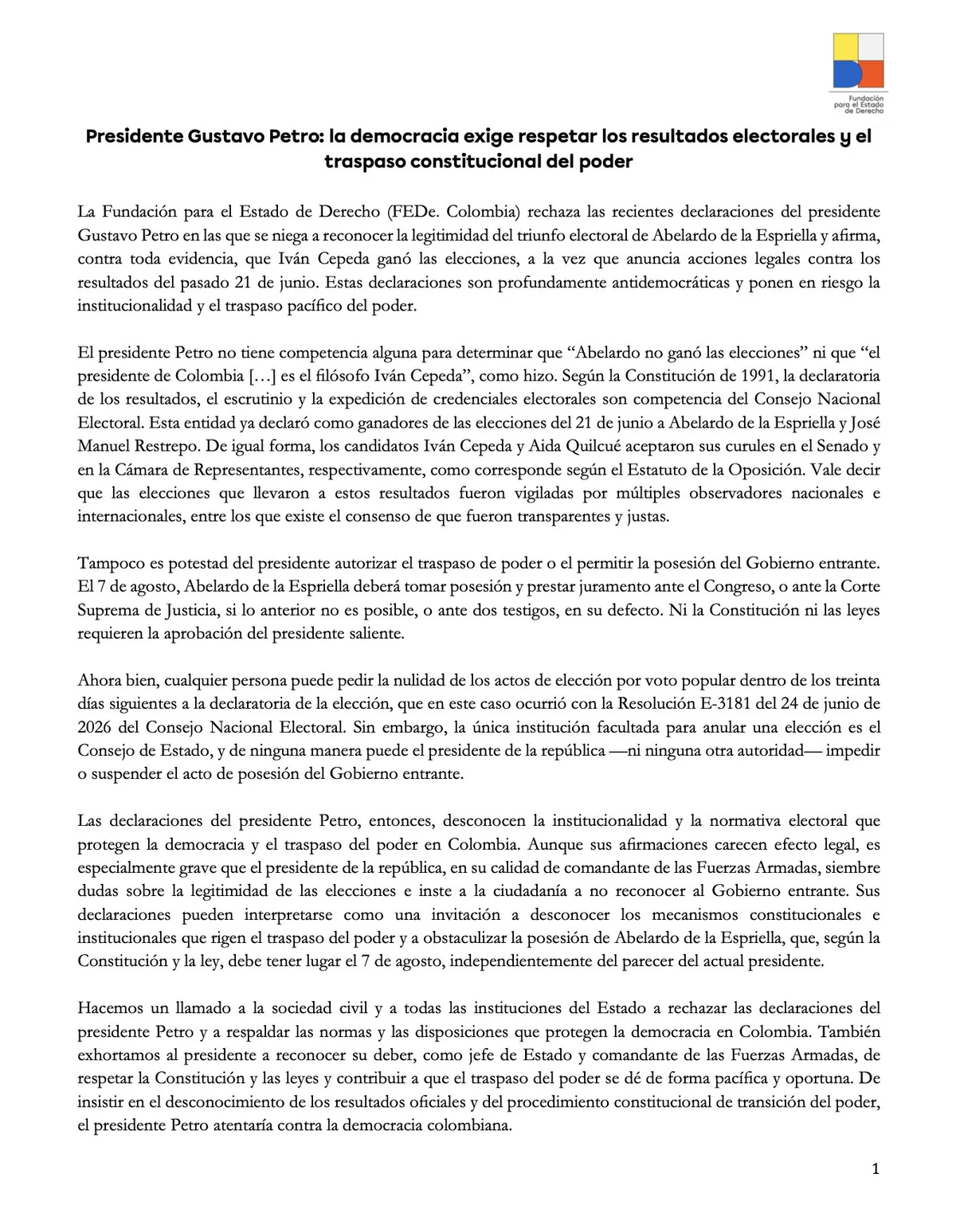 El presidente saliente no tiene competencia para validar la elección de su sucesor, advierten juristas