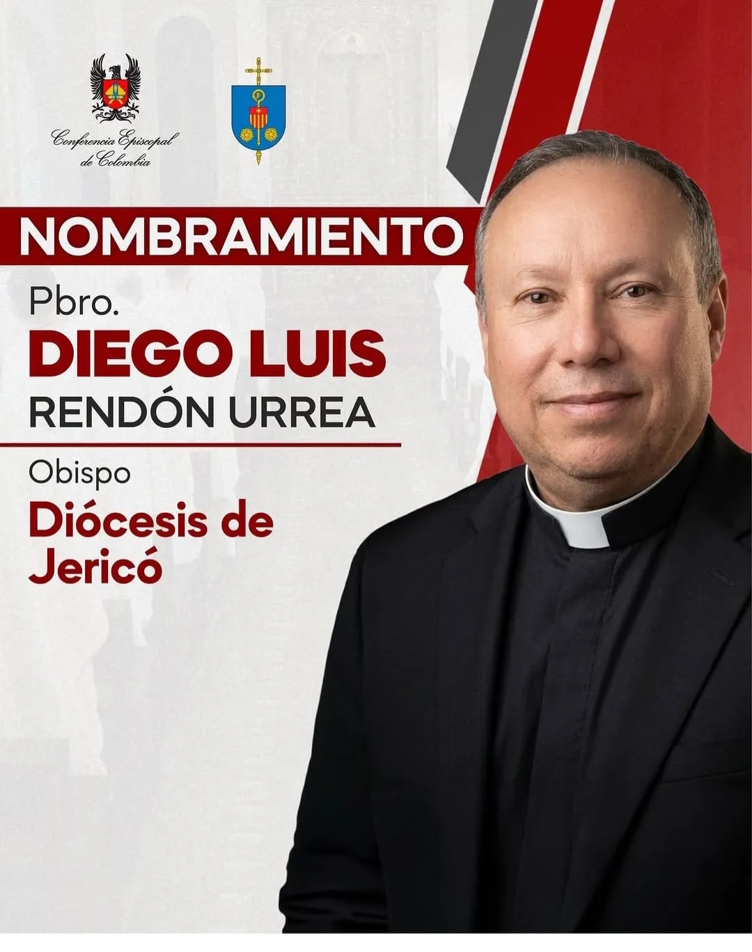 Juan Espinal destaca llegada de Diego Luis Rendón Urrea como nuevo obispo de Jericó