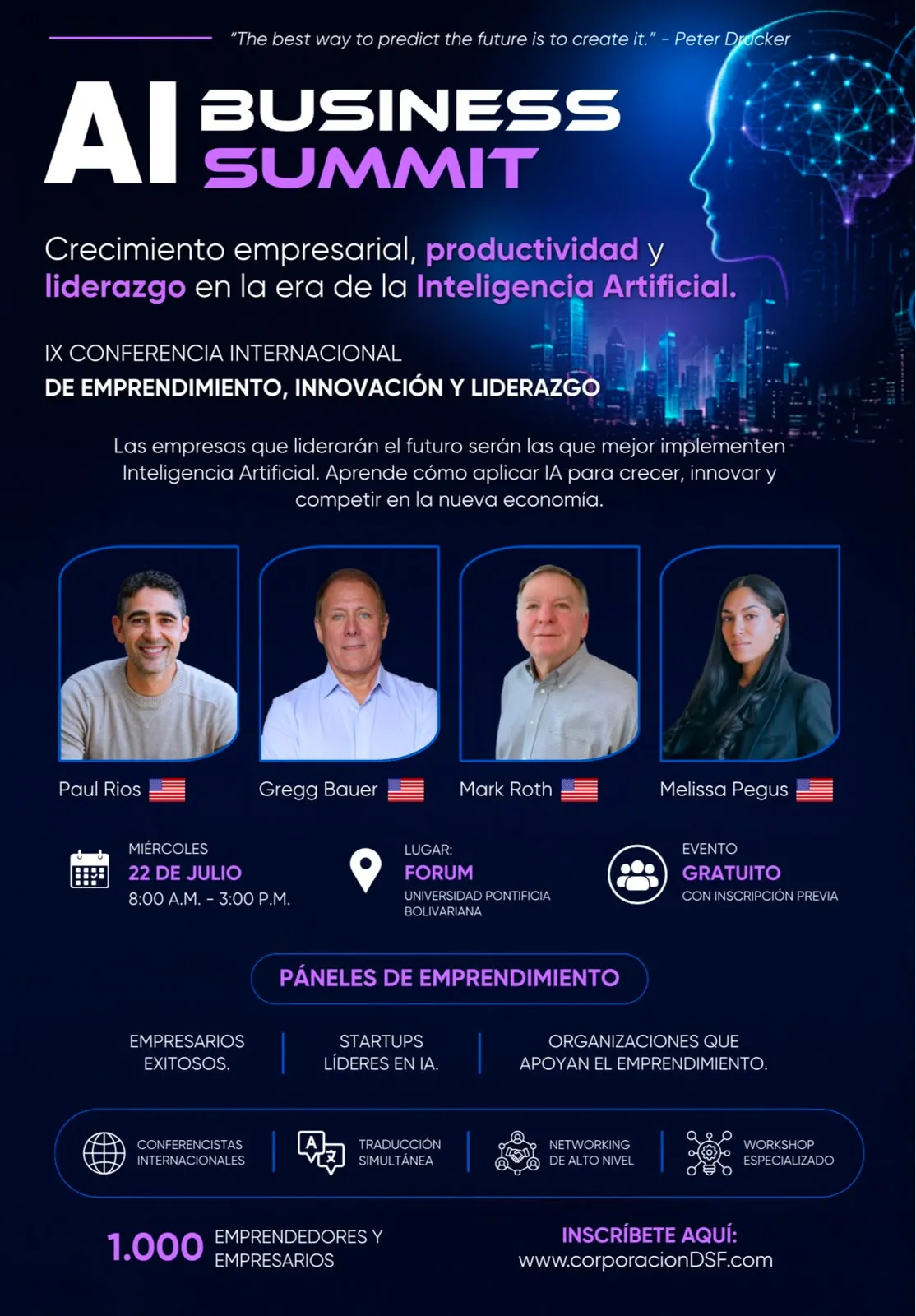 Medellín reunirá a líderes de HubSpot, Techstars y Silicon Valley en cumbre internacional sobre IA aplicada a los negocios