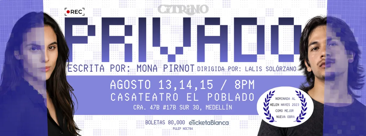 Lilas Solórzano regresa a escena con “Privado”, una obra que cuestiona los límites de la intimidad en la era digital