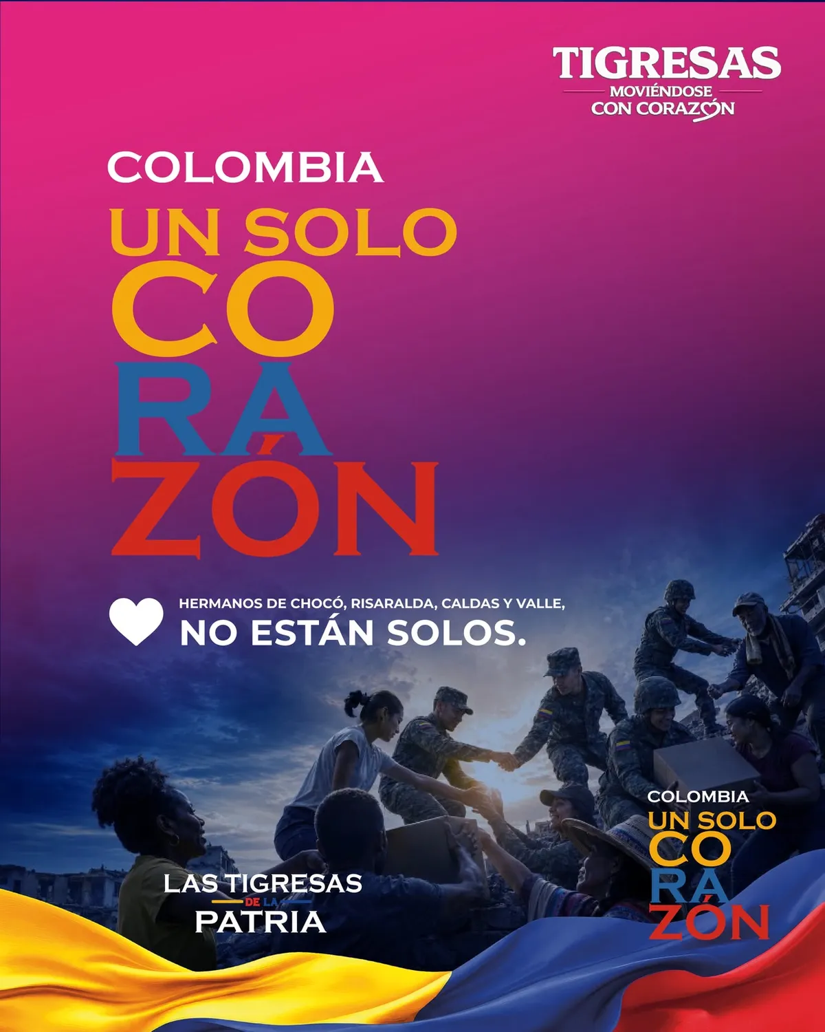 Las Tigresas de la Patria activan red de solidaridad para ayudar a damnificados por el terremoto