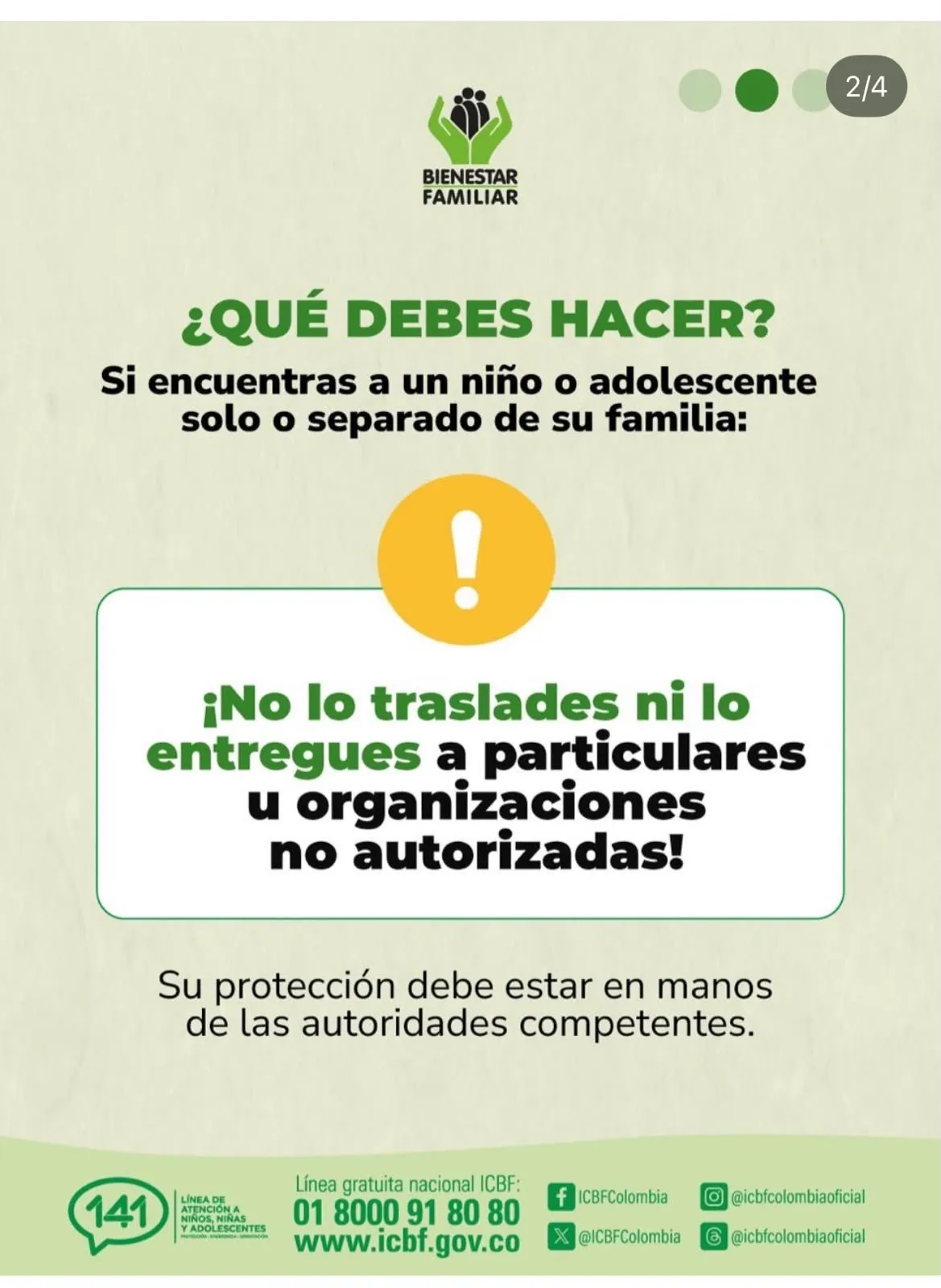 ICBF alerta sobre riesgo para niños y adolescentes no acompañados tras la emergencia por el sismo