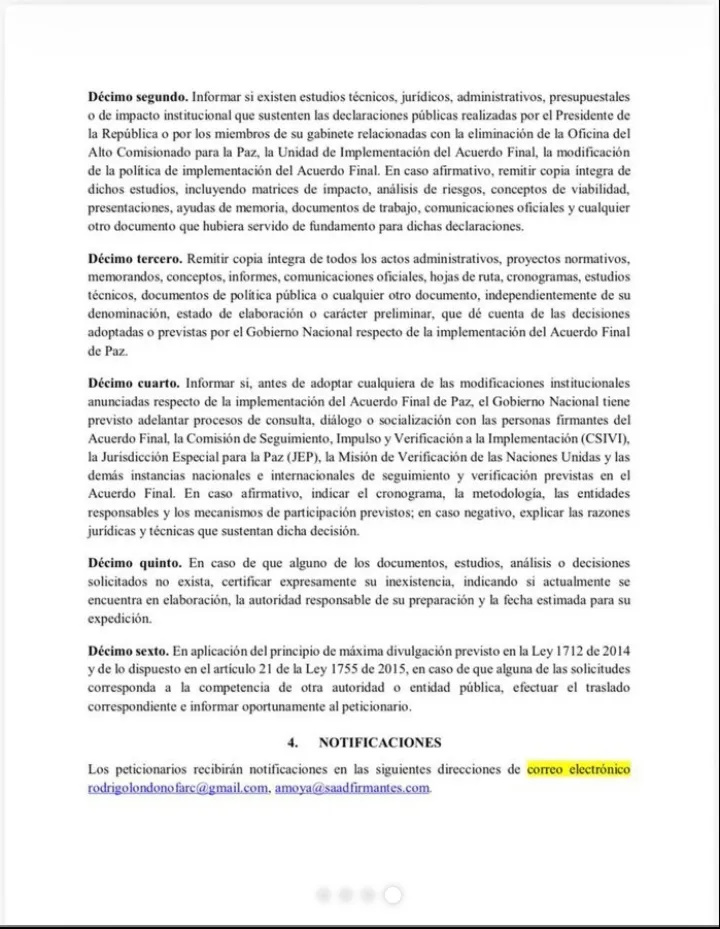 Firmantes del Acuerdo de Paz reclamaron información sobre decisiones para el periodo 2026-2030