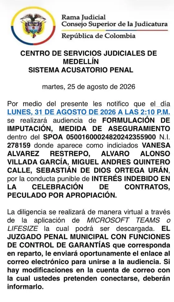 Reprograman audiencia contra presunto integrante del grupo “Hermanitos Q” y su socio: Federico Gutiérrez pidió evitar nuevas dilaciones