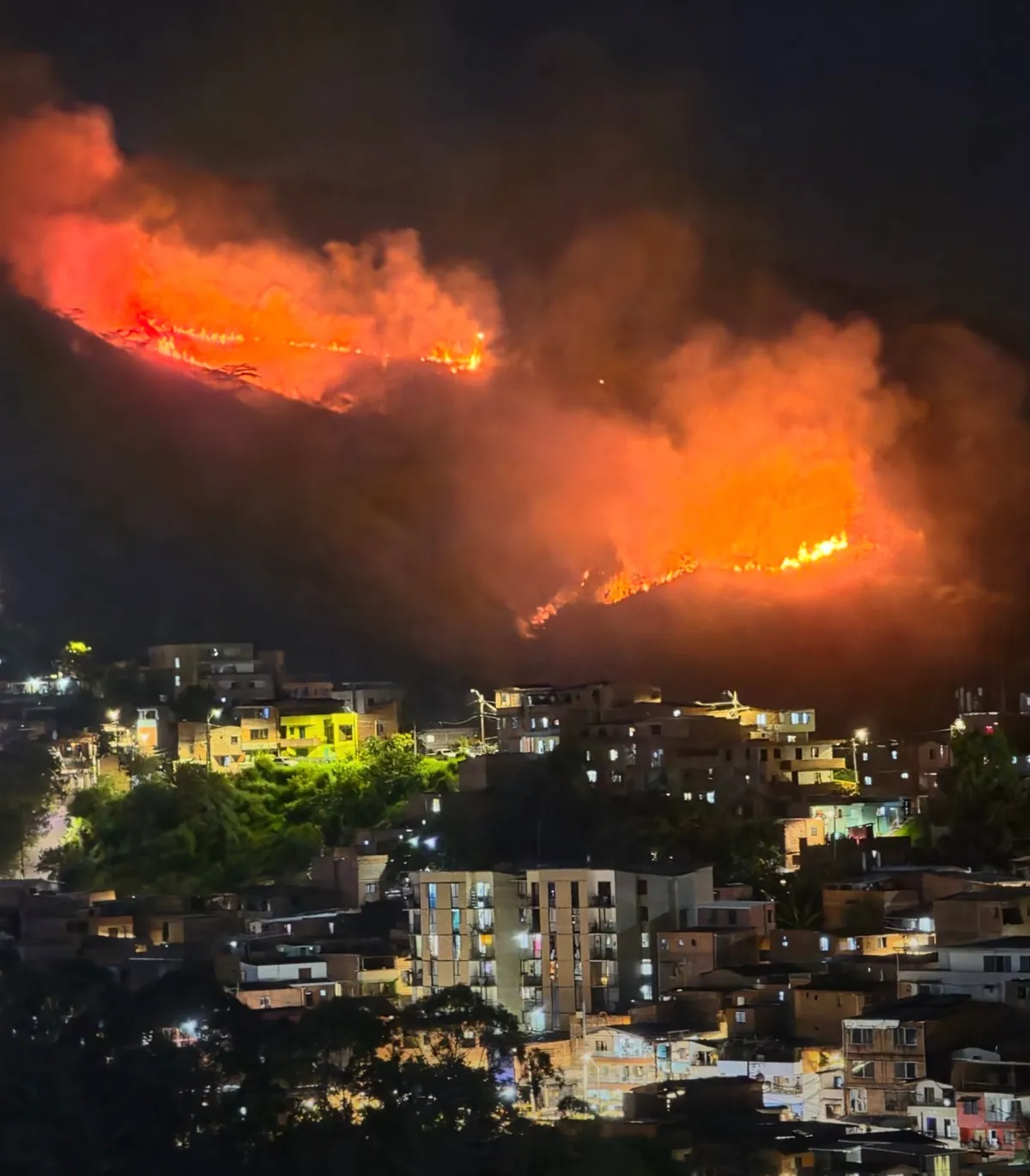 Incendios forestales azotan medellín: emergencia en rodeo alto y cerro de las tres cruces esta noche 