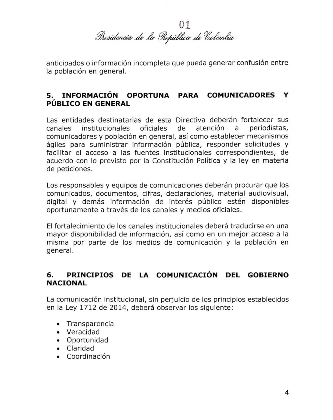 Gobierno de Abelardo de la Espriella establece nuevas directrices de comunicación para sus ministros