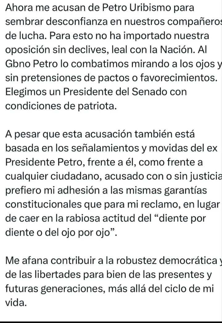 Expresidente Uribe defendió su trayectoria política durante indagatoria por El Aro y La Granja