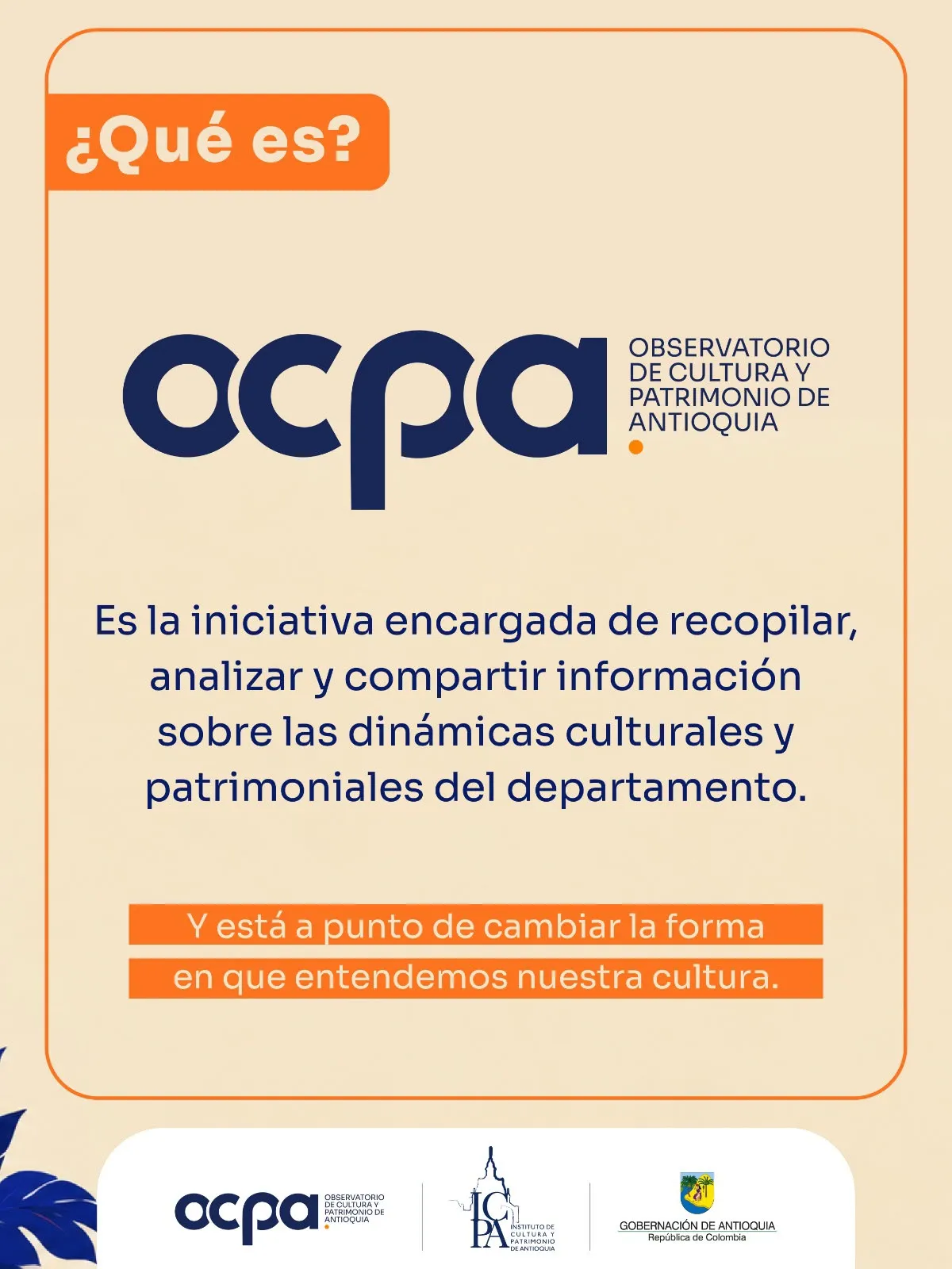Antioquia estrena Observatorio de Cultura y Patrimonio para medir el crecimiento del sector creativo