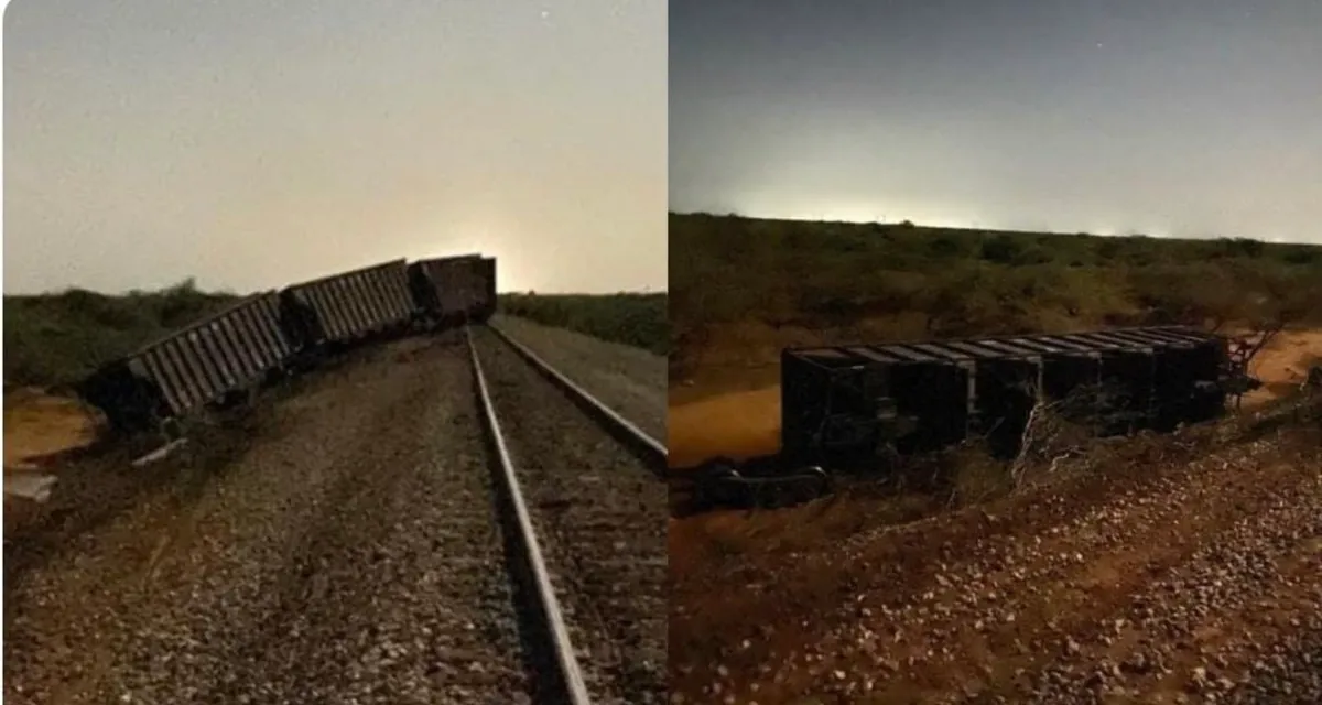 Ataque con explosivos a tren de Cerrejón en La Guajira. 20 vagones destruidos