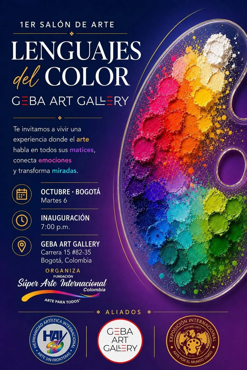 GEBA Art Gallery abrirá sus puertas al Primer Salón de Arte “Lenguajes del Color”