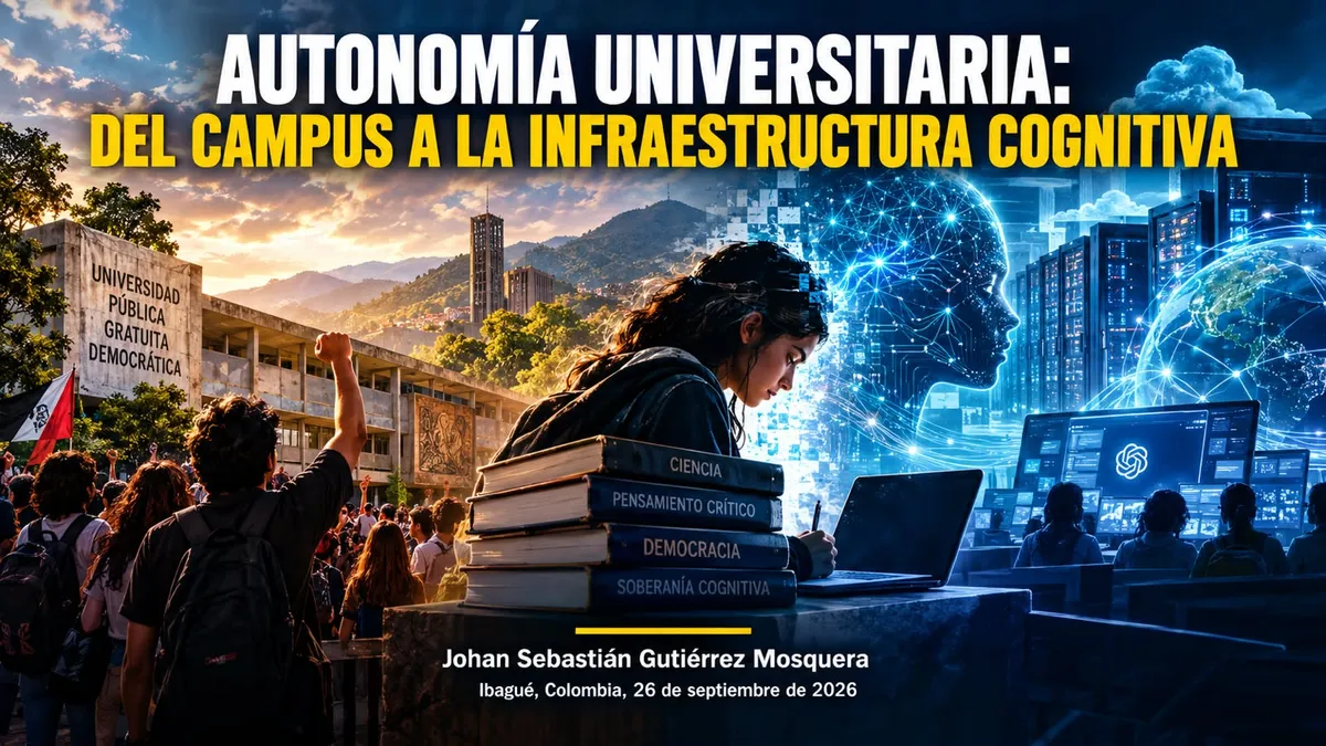 (OPINIÓN) Universidad con IA pero sin autonomía. Por: Johan Sebastián Gutiérrez Mosquera