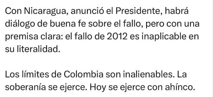 Rodrigo Lara explica la decisión de trazar líneas de base para el archipiélago de San Andrés