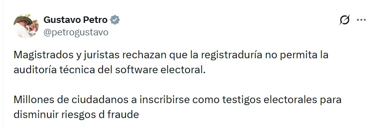 Petro convocó nuevo Consejo de Ministros mientras mantiene cuestionamientos al sistema electoral