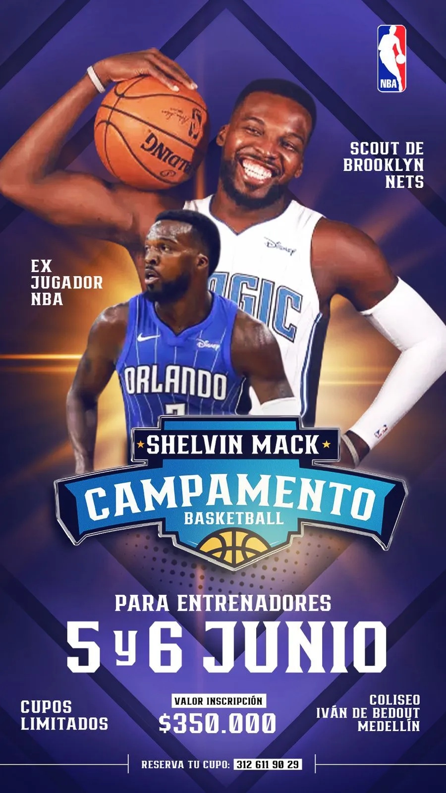 Paisas Basketball organizará el primer Campamento NBA en la ciudad con el patrocinio de los Washington Wizards