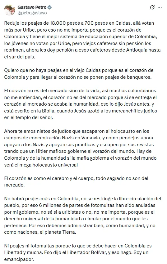 Contraloría exigió respuestas a la ANI por posible reducción de peajes en el Eje Cafetero y alertó sobre riesgos fiscales