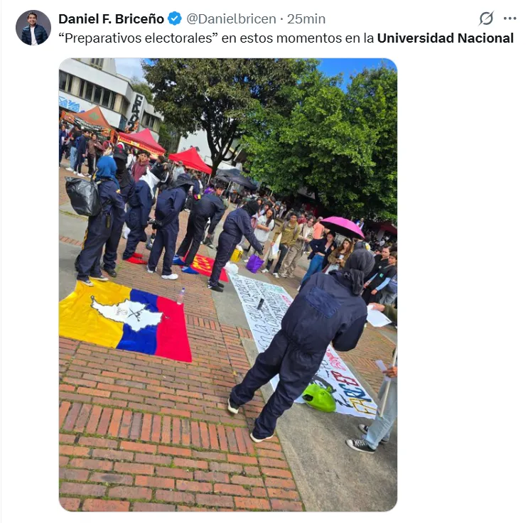 Presencia de encapuchados en la Universidad Nacional generó tensión y afectaciones en la movilidad de Bogotá