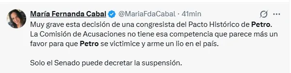 Reacciones a la orden de suspensión de Petro centran el debate sobre las competencias de la Comisión de Acusación