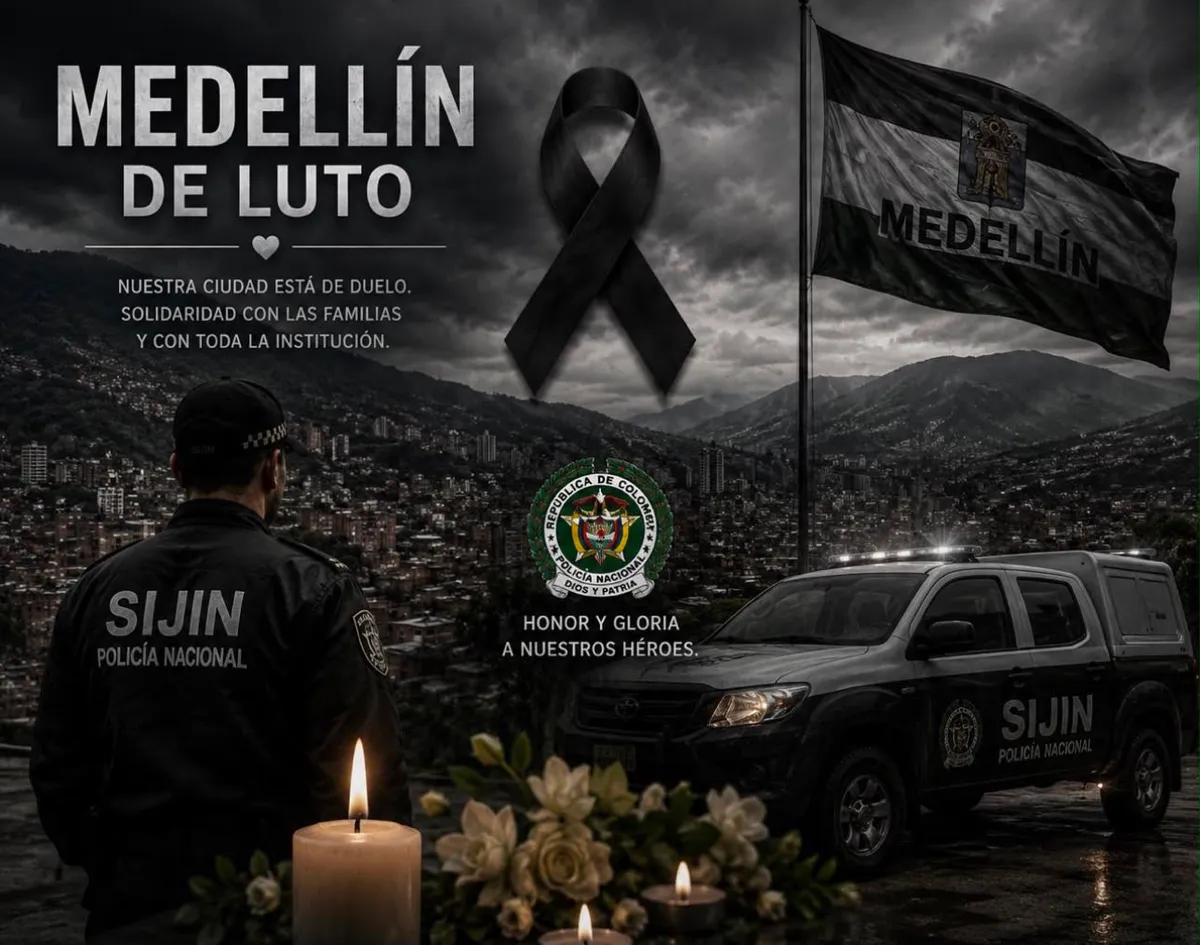 Qué hay detrás de los dos policías de la SIJÍN asesinados en confuso operativo tras hallar camioneta robada en Medellín