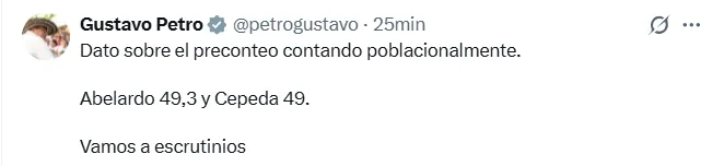 Elecciones 2026: Petro afirmó que resultados definitivos dependerán del escrutinio y cuestionó formularios de preconteo