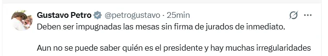 Elecciones 2026: Petro afirmó que resultados definitivos dependerán del escrutinio y cuestionó formularios de preconteo