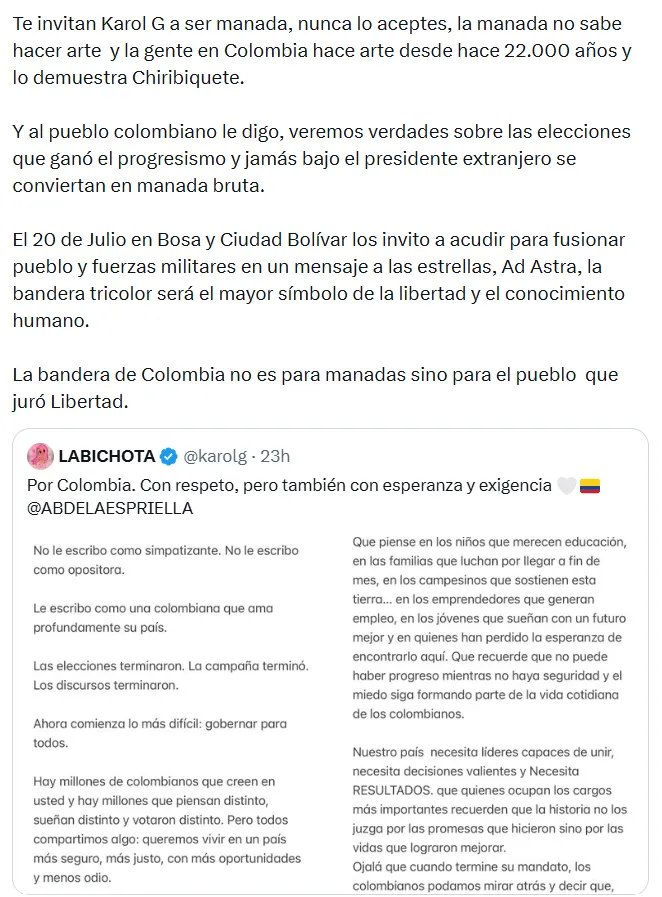 Petro anunció que el desfile militar del 20 de julio se realizaría en Bosa y Ciudad Bolívar