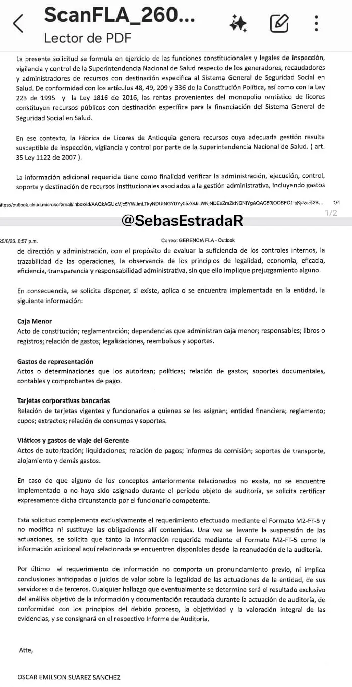 ¿La venganza política de Daniel Quintero? Crece la controversia por actuaciones de la Supersalud en Antioquia. FLA y Gobernación cuestionaron auditorías lideradas por Daniel Quintero