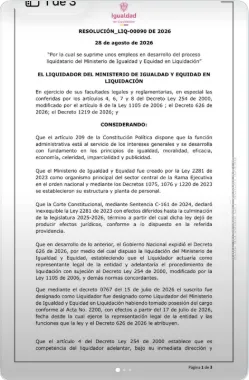 Ministerio de la Igualdad restringió nuevos contratos mientras avanza su proceso de liquidación
