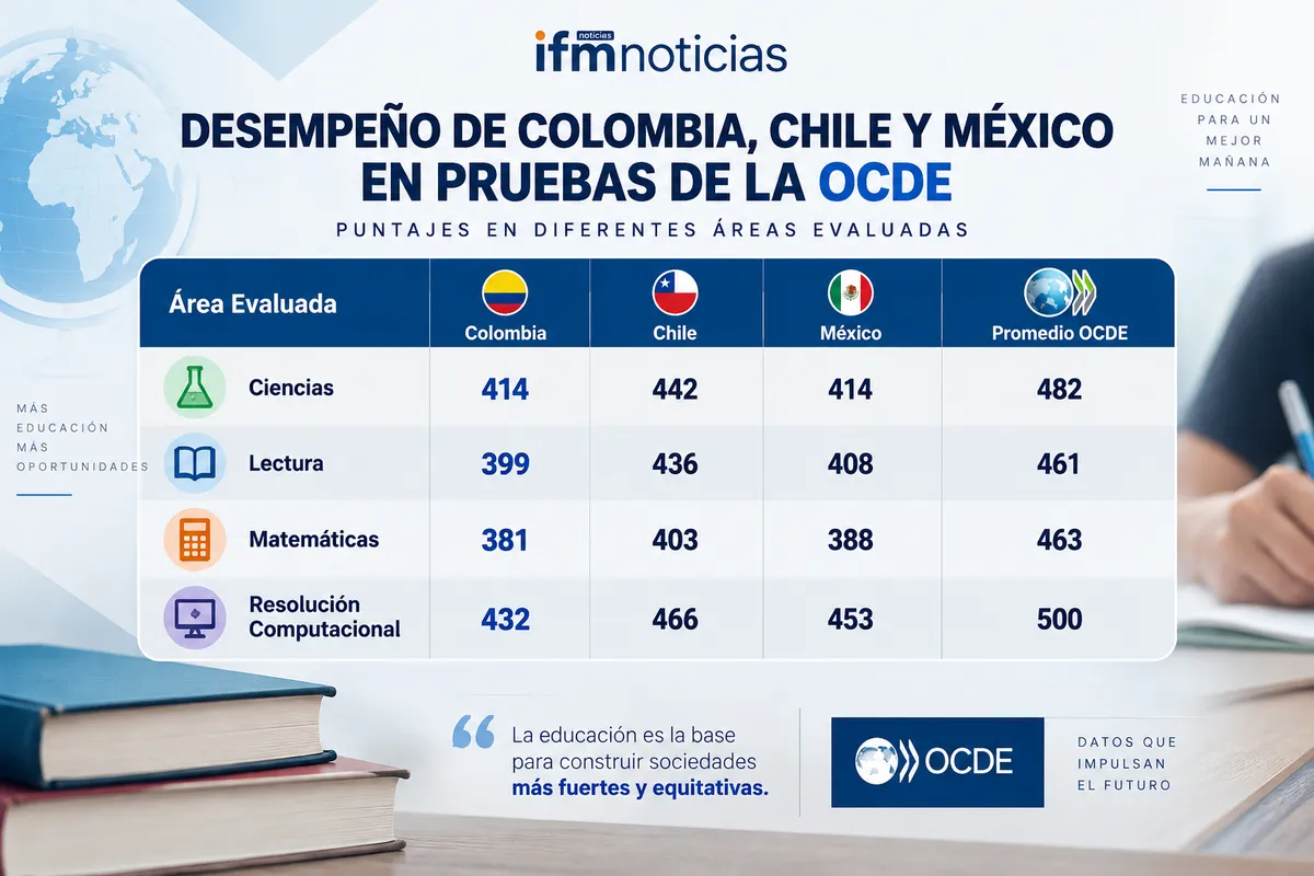Colombia: un estancamiento educativo que enciende las alarmas tras los resultados PISA 2025