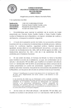 Consejo de Estado trasladó a un juzgado administrativo la tutela presentada por alias ‘Pinocho’