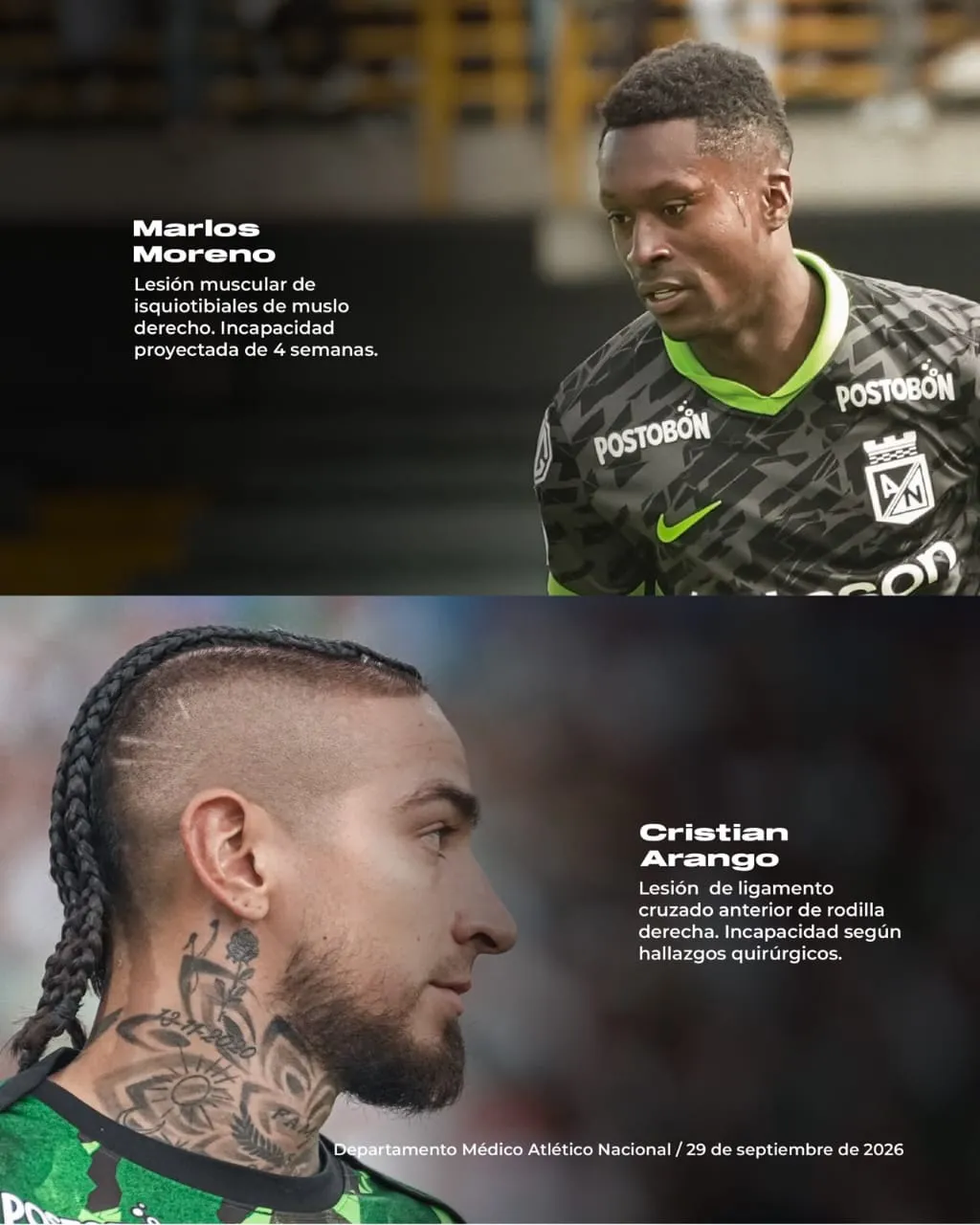 En medio de un ‘hospital’ de lesionados, Atlético Nacional recibe esta noche a Junior en el Atanasio Girardot