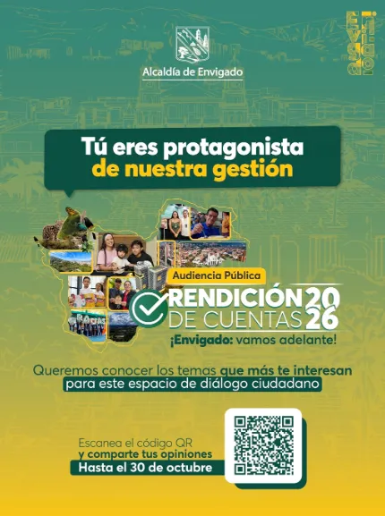 Alcaldía de Envigado invitó a la comunidad a participar en la Rendición de Cuentas 2026