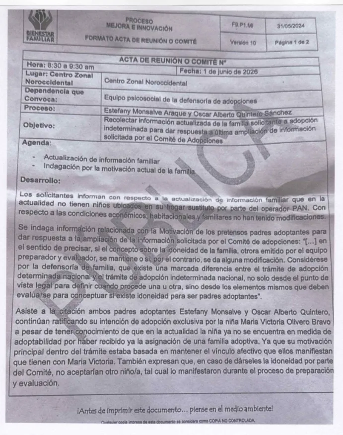 (ESPECIAL) El desgarrador relato de una madre sustituta del ICBF. La lucha por adoptar a la niña que acogió y que el sistema le quiere negar