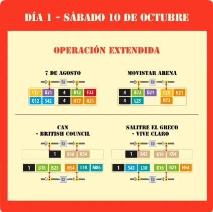 Estas son las estaciones de TransMilenio con horario extendido durante Rock al Parque
