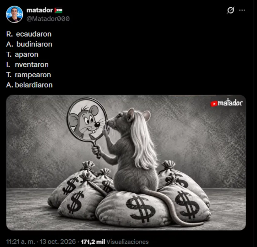 Presentan denuncia penal contra el caricaturista ‘Matador’ por presunto hostigamiento agravado contra la primera dama Ana Lucía Pineda