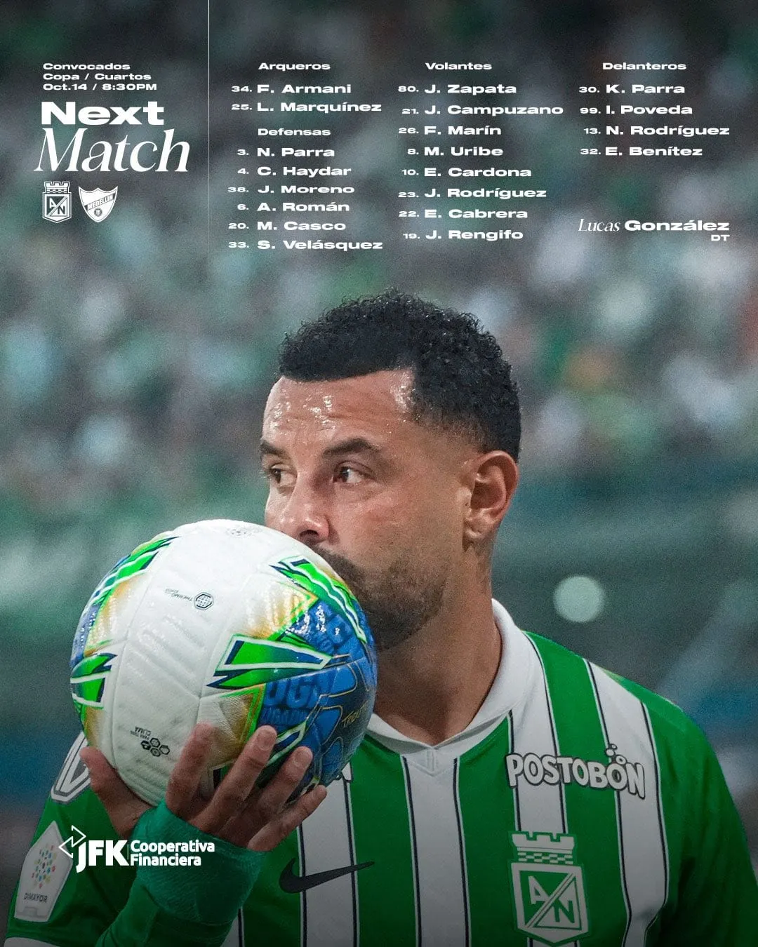 Clásico Paisa a todo o nada: Nacional y Medellín se miden esta noche por los cuartos de la Copa Colombia