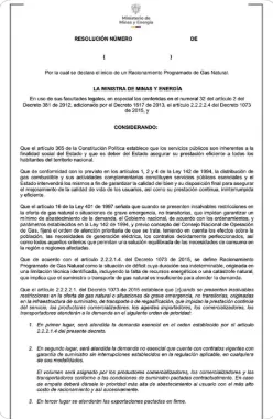 Colombia entra en racionamiento programado de gas natural por una nueva falla en la regasificadora de Cartagena