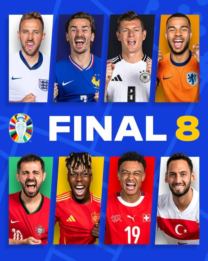 Listo los cuartos de final de la Eurocopa