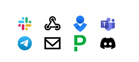 Receive real-time notifications with IncidentHub on your existing channels.